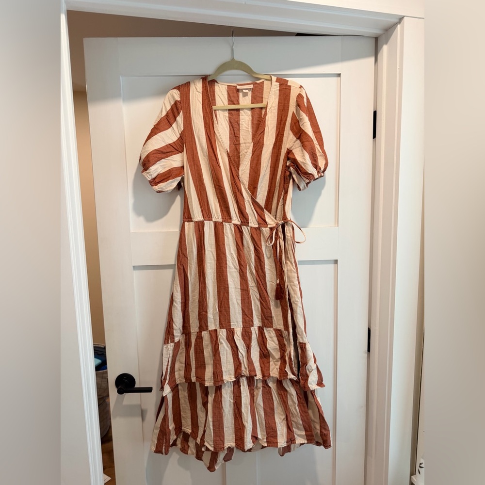 Knox Rose Red and Cream Striped Dress - Picture 2 of 9
